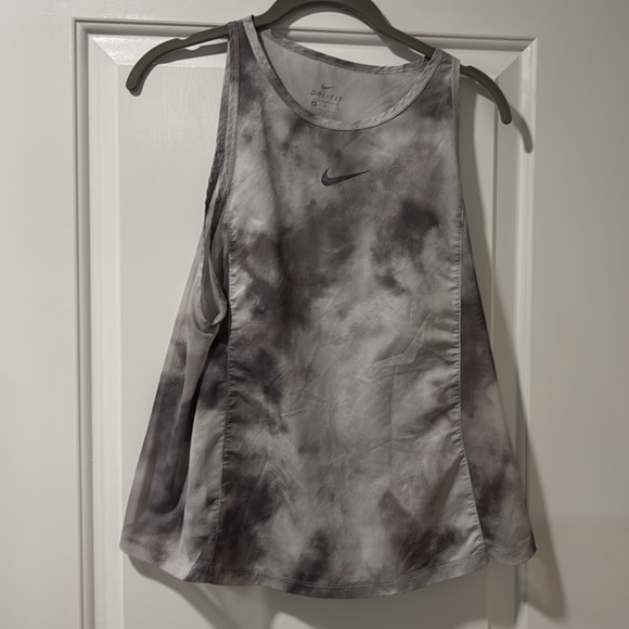 Nike Gray Tie-Dye Tank Top Medium - Picture 1 of 5